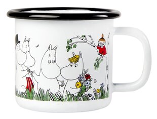 MOOMIN эмалированная чашка 1,5дл, Happy Family цена и информация | Стаканы, фужеры, кувшины | kaup24.ee