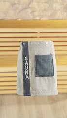Gözze meeste saunaseelik Sauna, hallikas-pruun, 50 x 136 cm hind ja info | Sauna aksessuaarid | kaup24.ee