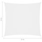 vidaXL oxford-kangast päikesepuri, kandiline, 4 x 4 m, valge hind ja info | Päikesevarjud, markiisid ja alused | kaup24.ee