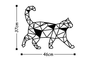 Metallist seinadekoratsioon Cat hind ja info | Sisustuselemendid | kaup24.ee