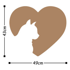Металлическое украшение стены Cat цена и информация | Детали интерьера | kaup24.ee