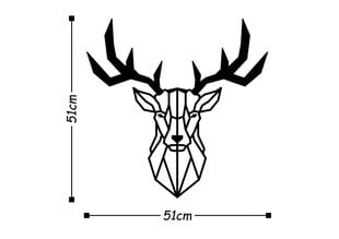 Металлическое украшение на стену Deer цена и информация | Детали интерьера | kaup24.ee