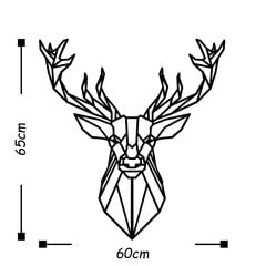 Металлическое украшение на стену Deer цена и информация | Детали интерьера | kaup24.ee