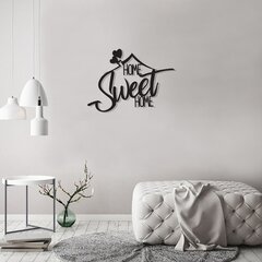 Metallist seinadekoratsioon Home Sweet Home цена и информация | Детали интерьера | kaup24.ee