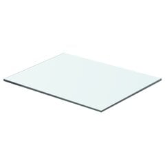 vidaXL riiulid, 2 klaasist paneeli, läbipaistvad, 40 x 25 cm (243815x2) цена и информация | Полка | kaup24.ee