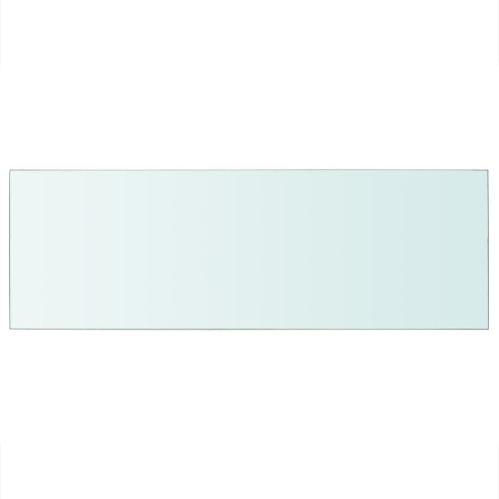vidaXL riiulid, 2 klaasist paneeli, läbipaistvad, 70 x 25 cm hind ja info | Riiulid | kaup24.ee