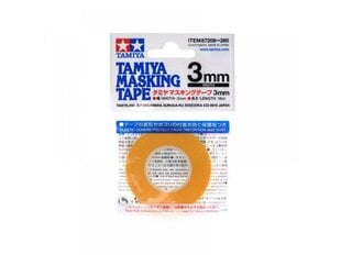 Tamiya - Masking Tape 3mm, 87208 hind ja info | Kunstitarbed, voolimise tarvikud | kaup24.ee