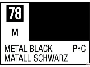 Mr.Hobby - Mr.Color C-078 Metal Black, 10ml hind ja info | Kunstitarbed, voolimise tarvikud | kaup24.ee