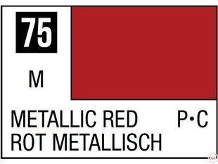 Краска Mr.Hobby - Mr.Color C-075 красный металлик, 10 мл цена и информация | Принадлежности для рисования, лепки | kaup24.ee