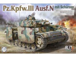 Takom - Pz.Kpfw.III Ausf.N mit schürzen, 1/35, 8005 цена и информация | Конструкторы и кубики | kaup24.ee