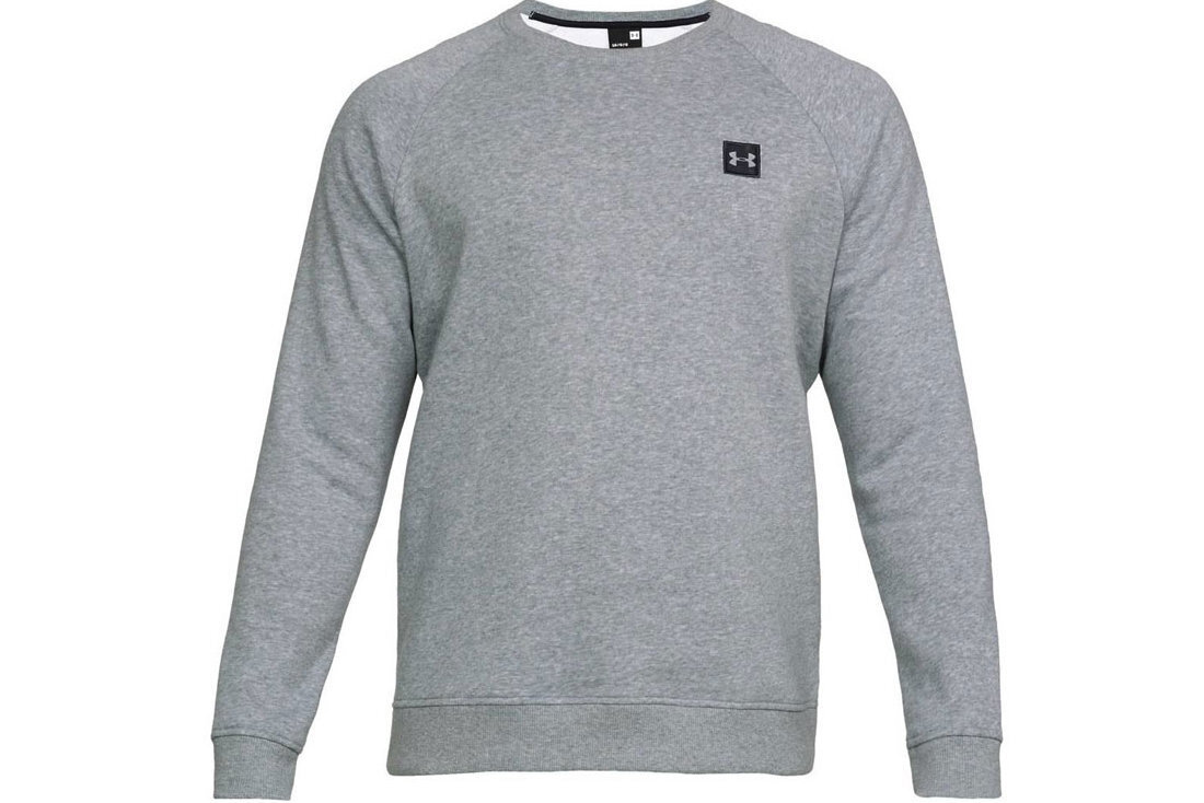 Meeste dressipluus Under Armor Rival Fllece Crew M 1320738 -036 (45622), hall цена и информация | Meeste pusad | kaup24.ee