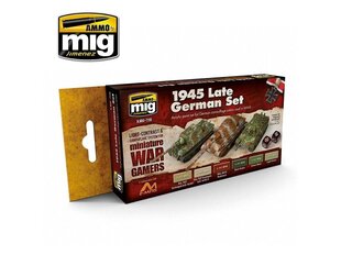 AMMO MIG - WARGAME 1945 LATE GERMAN SET. AMIG7118 hind ja info | Kunstitarbed, voolimise tarvikud | kaup24.ee