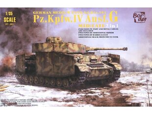 Пластиковая сборная модель Border Model - Pz.Kpfw.IV Ausf.G Mid/Late, 1/35, BT-001 цена и информация | Конструкторы и кубики | kaup24.ee