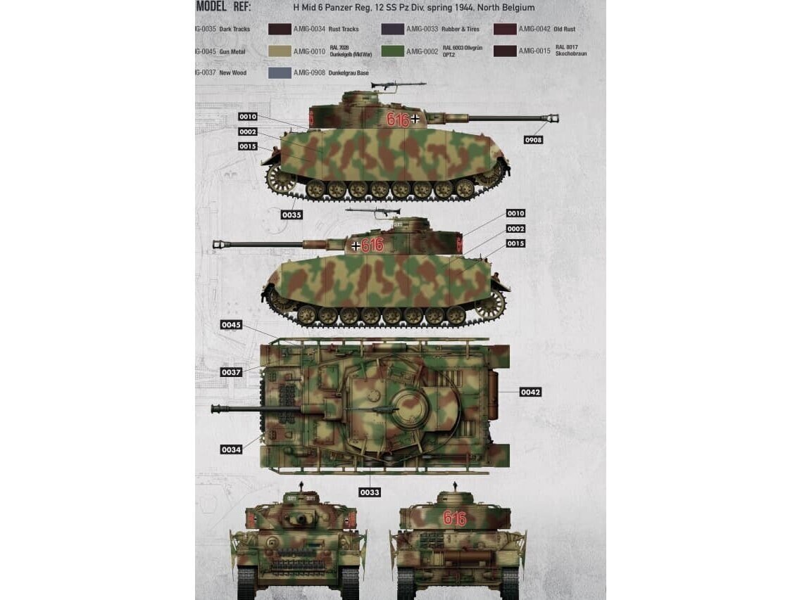 Border Model - Pz.Kpfw.IV Ausf.H Early/Mid 2 in 1, 1/35, BT-005 hind ja info | Klotsid ja konstruktorid | kaup24.ee