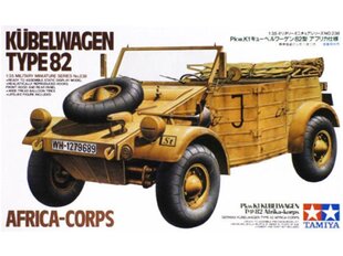 Tamiya - Kübelwagen Type 82 Africa Corps, 1/35, 35238 hind ja info | Klotsid ja konstruktorid | kaup24.ee