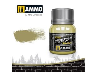 Акриловая краска AMMO MIG - DRYBRUSH Medium German Yellow, 40 мл, 0617 цена и информация | Принадлежности для рисования, лепки | kaup24.ee