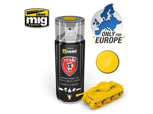 TITANS HOBBY - IMPERIAL YELLOW MATT PRIMER (teraga krunt) 400ml, 104 цена и информация | Принадлежности для рисования, лепки | kaup24.ee