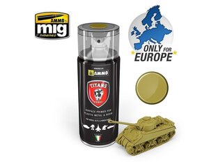 TITANS HOBBY - DESERT YELLOW MATT PRIMER (teraga krunt) 400ml, 111 hind ja info | Kunstitarbed, voolimise tarvikud | kaup24.ee