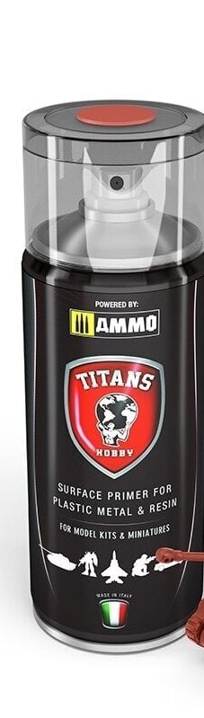 TITANS HOBBY - RUST BASE MATT PRIMER (teraga krunt) 400ml, 113 цена и информация | Kunstitarbed, voolimise tarvikud | kaup24.ee