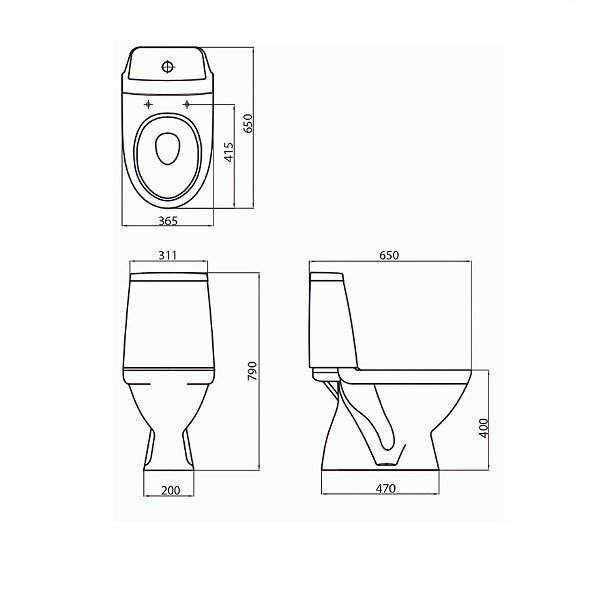 Wc-pott Modo, tahavooluga 3/6 L, prill-laud Soft CL цена и информация | WС-potid | kaup24.ee