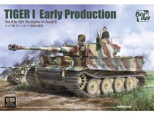 Border Model -TIGER I Early Production Sd.Kfz.181 Pz.Kpfw.VI Ausf.E, 1/35, BT-010 hind ja info | Klotsid ja konstruktorid | kaup24.ee