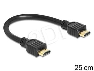 HDMI DeLock 0.25 м цена и информация | Кабели и провода | kaup24.ee