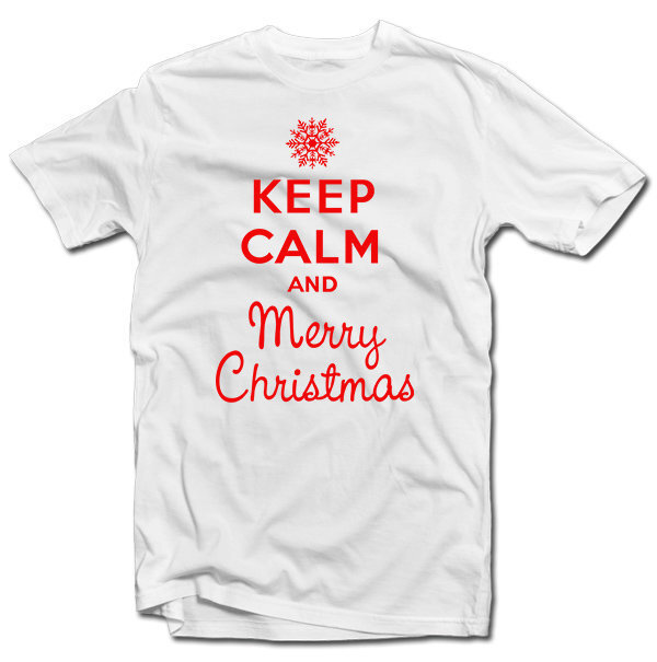 Meeste T-särk Keep calm Merry Christmas hind ja info |  Originaalsed T-särgid | kaup24.ee