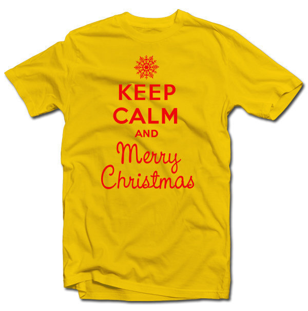 Meeste T-särk Keep calm Merry Christmas hind ja info |  Originaalsed T-särgid | kaup24.ee