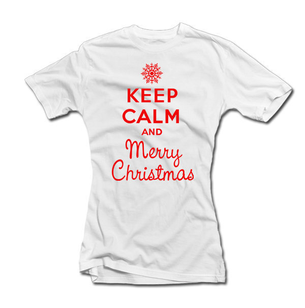 Naiste T-särk Keep calm Merry Christmas hind ja info |  Originaalsed T-särgid | kaup24.ee