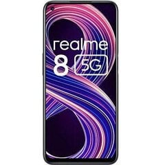 Realme 8 5G, 128GB, Dual SIM, Supersonic Black hind ja info | Telefonid | kaup24.ee