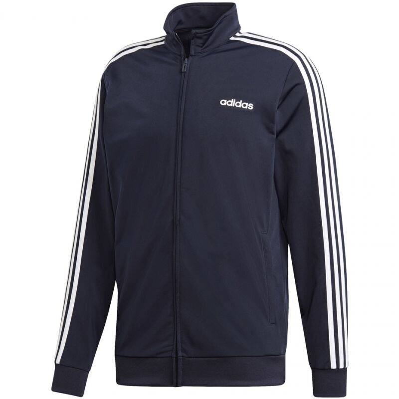 Meeste Dressipluus Adidas Essentials 3 Stripes Tricot Track Top, sinine Tumesinine. M hind ja info | Meeste pusad | kaup24.ee