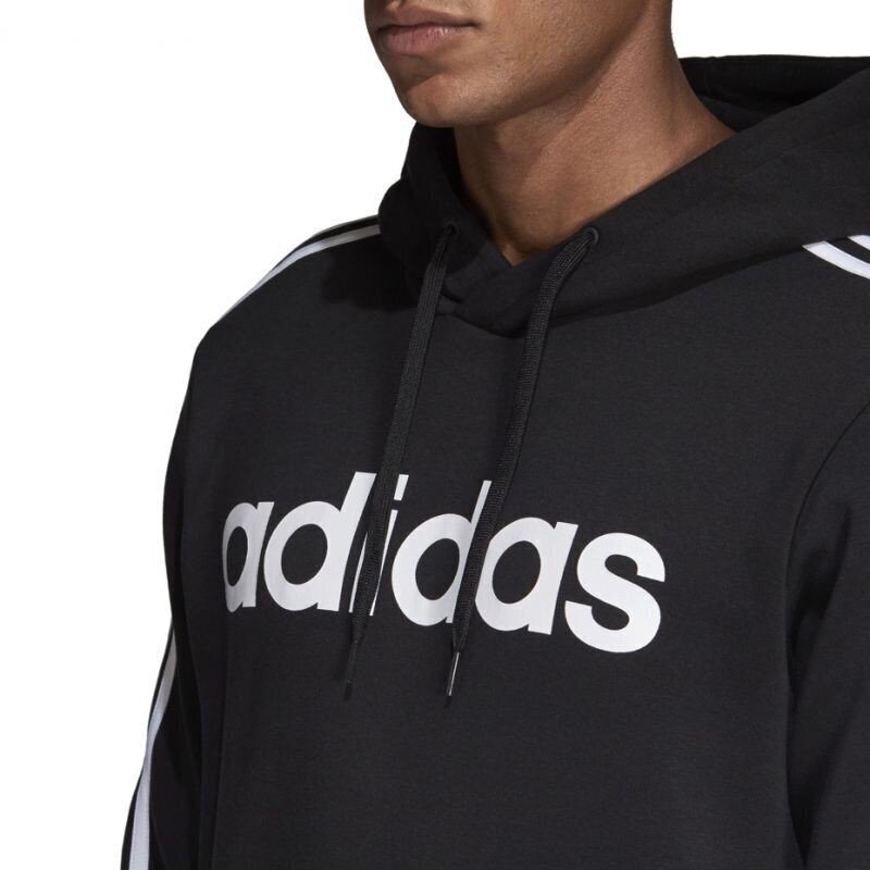 Meeste Dressipluus Adidas Essentials 3S PO FL M D'3096 Must XXL цена и информация | Meeste pusad | kaup24.ee