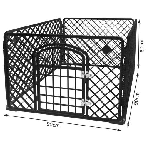 Koerte aedik 90x90x60cm цена и информация | Transportkorvid, puurid | kaup24.ee