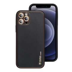 Чехол Forcell LEATHER для iPhone 12 Pro Max, черный цена и информация | Чехлы для телефонов | kaup24.ee