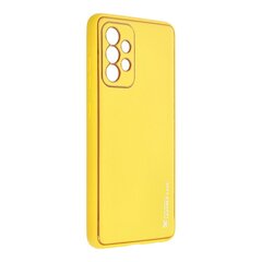 Telefoniümbris Forcell LEATHER sobib Samsung Galaxy A52 5G / A52, kollane цена и информация | Чехлы для телефонов | kaup24.ee