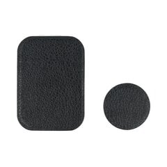 Кожаные магнитные пластины для автомобильных держателей, 2 шт.,черные цена и информация | Mobiiltelefonide hoidjad | kaup24.ee