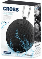Platinet Cross Bluetooth 5W IPX5, must цена и информация | Аудиоколонки | kaup24.ee