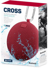 Platinet CROSS Bluetooth 5W IPX5, punane hind ja info | Platinet Arvutid ja IT- tehnika | kaup24.ee