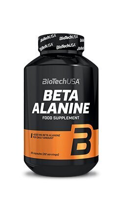 Toidulisand BiotechUsa Beta Alanine 90 caps. hind ja info | Lämmastikoksiidi buusterid | kaup24.ee