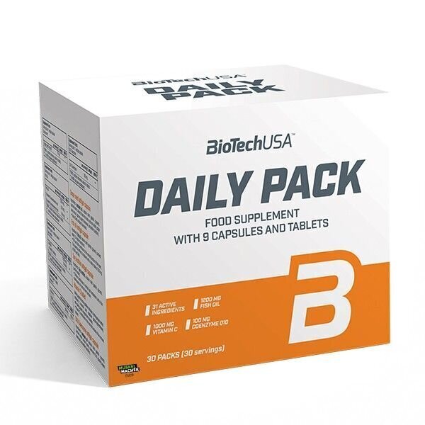 Toidulisand BioTech USA Daily Pack 30packs цена и информация | Vitamiinid | kaup24.ee