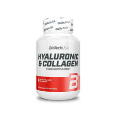 Toidulisand Biotech Hyaluronic & Collagen 100 kaps. hind ja info | Vitamiinid | kaup24.ee