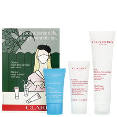 Näo- ja kätehoolduskomplekt Clarins Caring Essentials Kit цена и информация | Кремы, лосьоны для тела | kaup24.ee