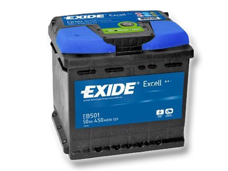 Aku Exide Excell 50Ah 450A hind ja info | Akud | kaup24.ee