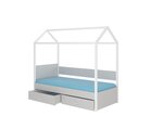 Кровать ADRK Furniture Otello 80x180 см, серая