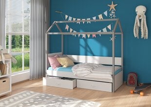 Voodi ADRK Furniture Otello 80x180 cm, hall цена и информация | Детские кровати | kaup24.ee