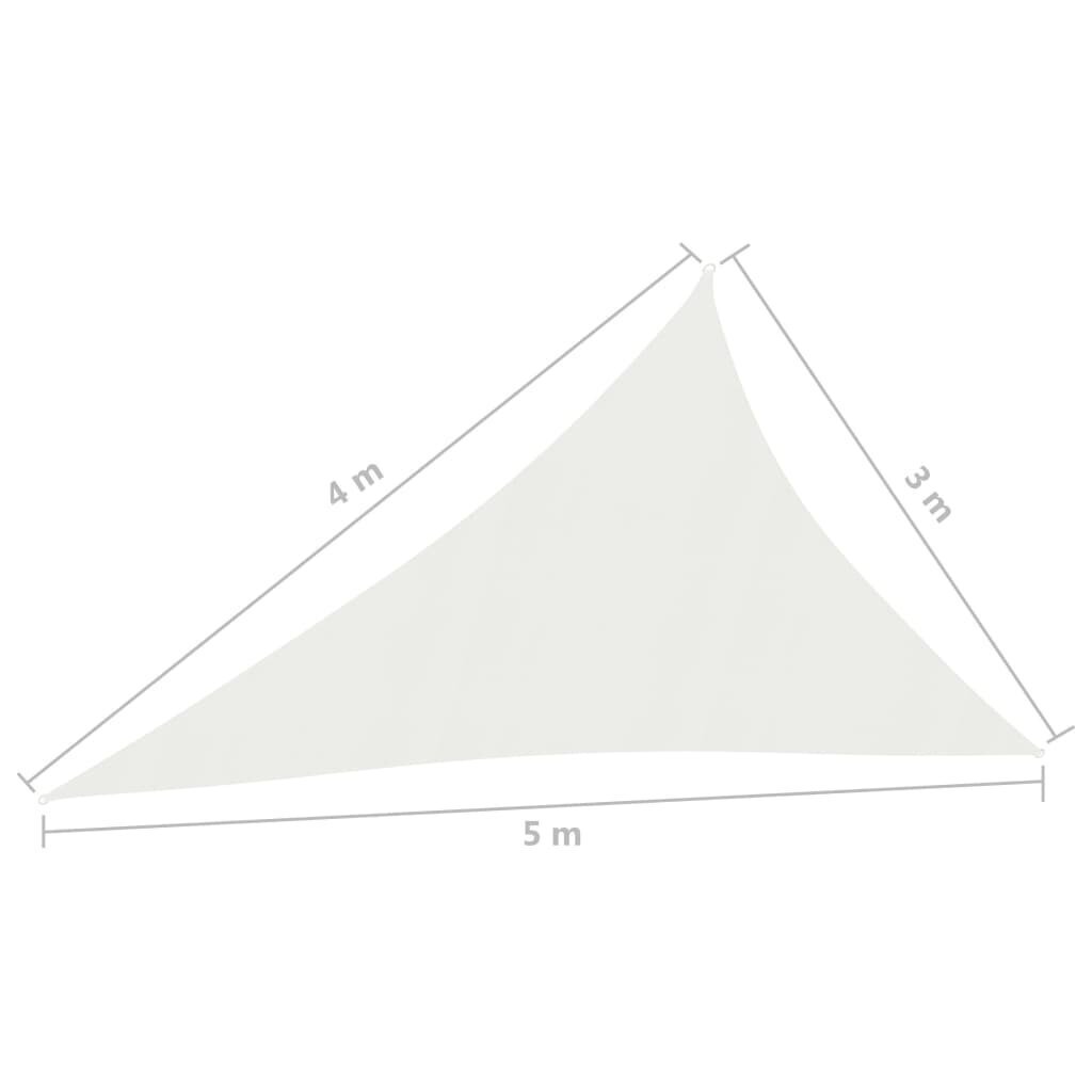 Päikesevari, valge, 3x4x5m, HDPE, 160g / m² hind ja info | Päikesevarjud, markiisid ja alused | kaup24.ee