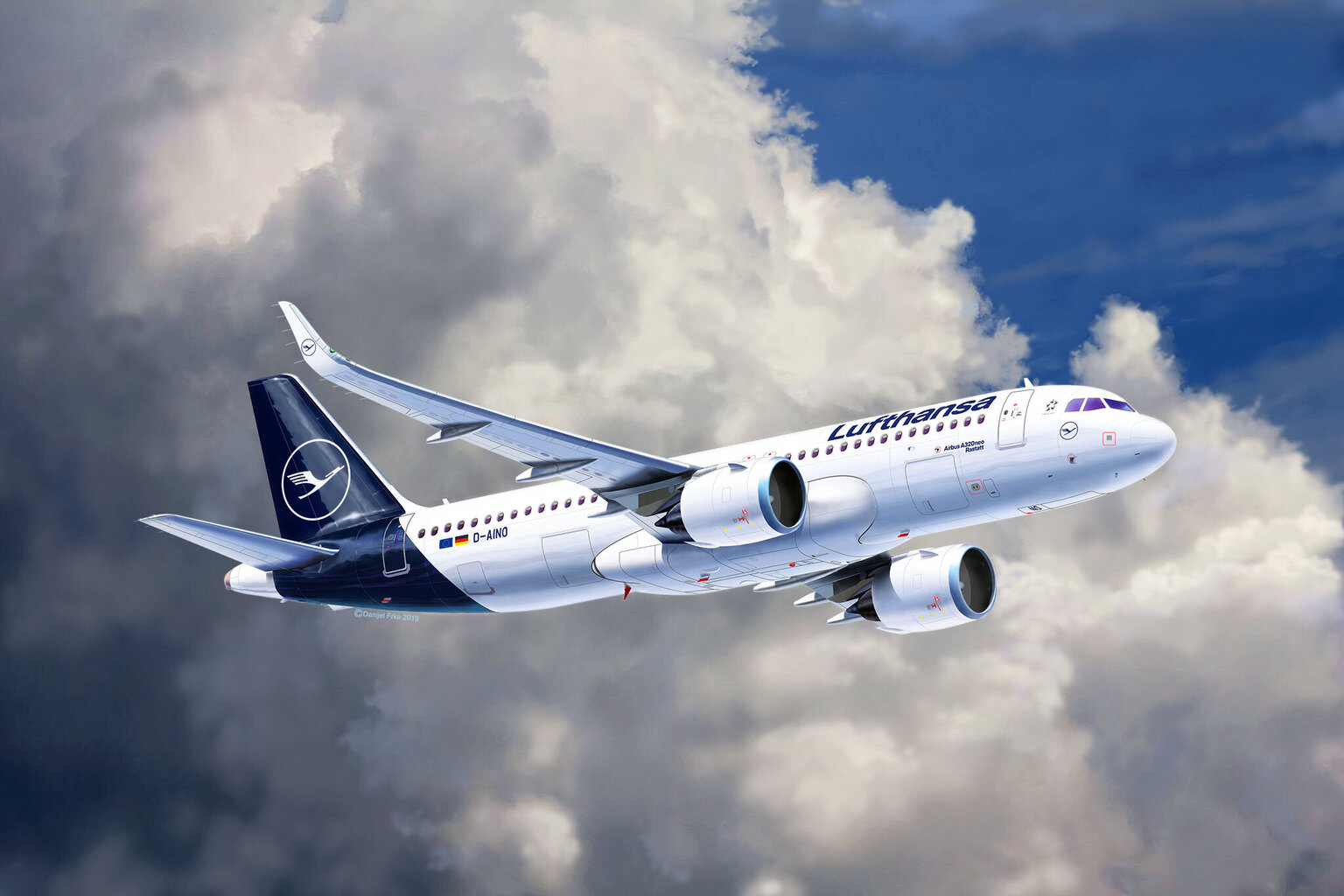 Revell - Airbus A320 Neo "Lufthansa", 1/144, 03942 hind ja info | Klotsid ja konstruktorid | kaup24.ee