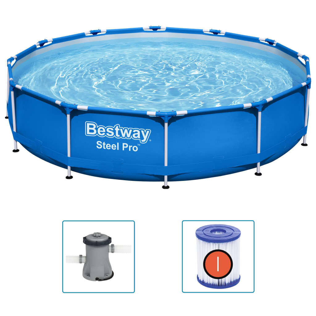Karkass bassein Bestway Steel Pro, 366x76cm hind ja info | Basseinid | kaup24.ee