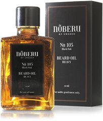 Toitev habemeõli Noberu No 105 Beard Oil Heavy Black Oak, 30 ml hind ja info | Raseerimisvahendid | kaup24.ee