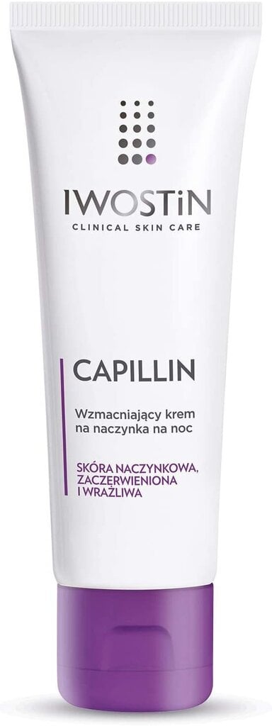 Öökreem kuperoossele nahale Iwostin Capillin, 40 ml цена и информация | Näokreemid | kaup24.ee